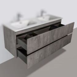 Meuble sous-vasque | Trinité 120cm double béton