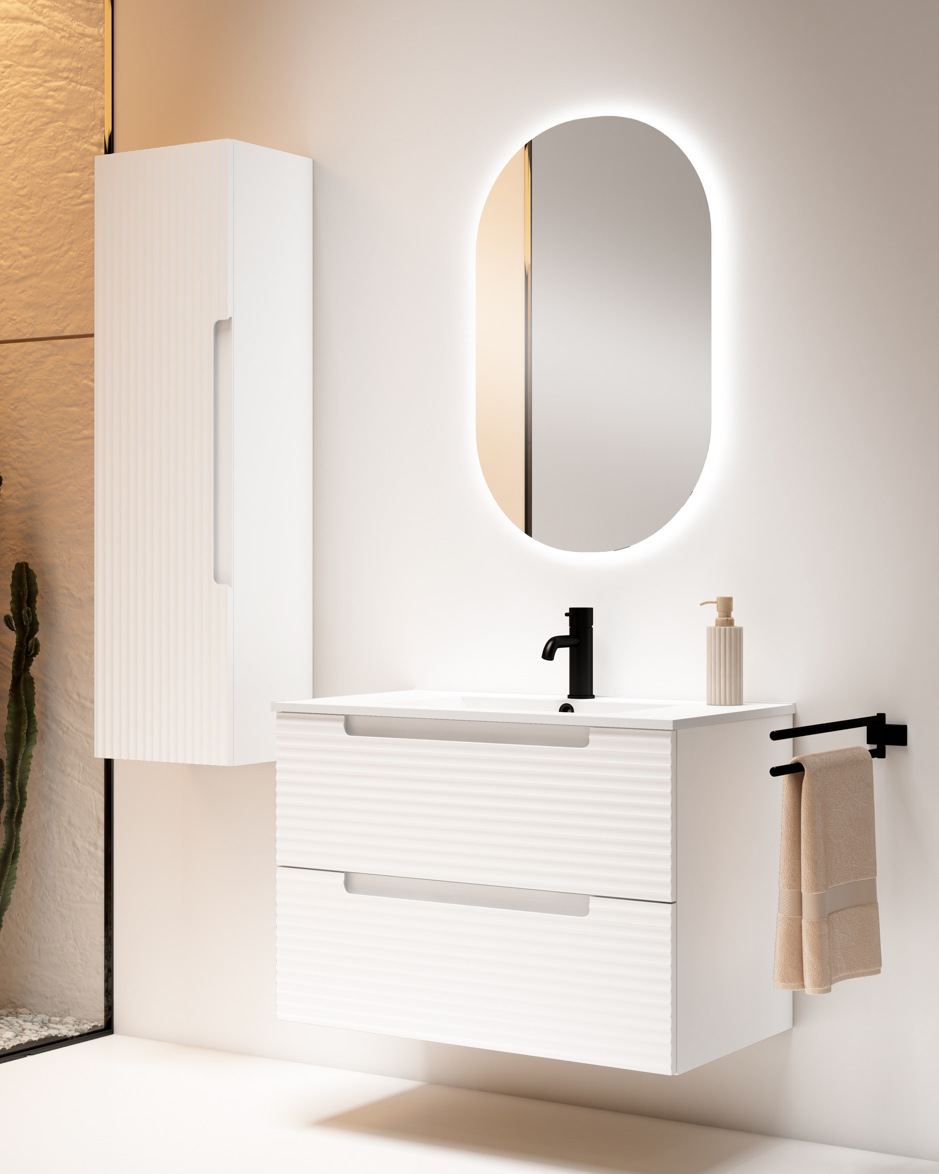 Ensemble KYOTO 80cm | Blanc VISOBATH