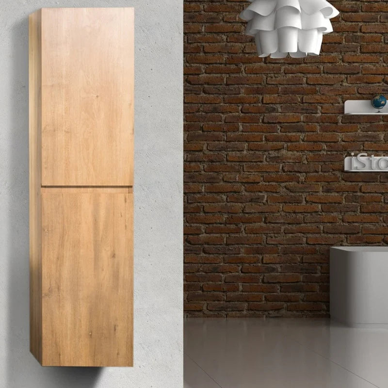 Colonne de rangement | Chêne naturel Carre maison