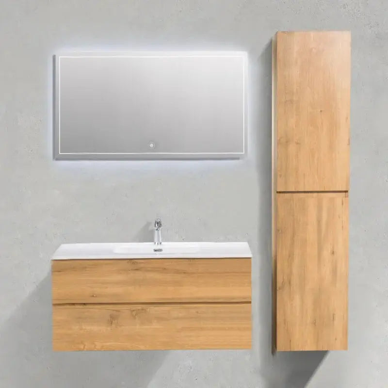 Ensemble Trinité 100 cm | Chêne naturel Carre maison