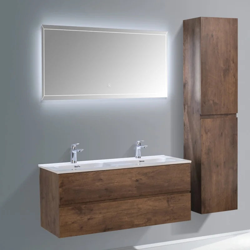 Ensemble Trinité 120 cm | Chêne foncé Carre maison