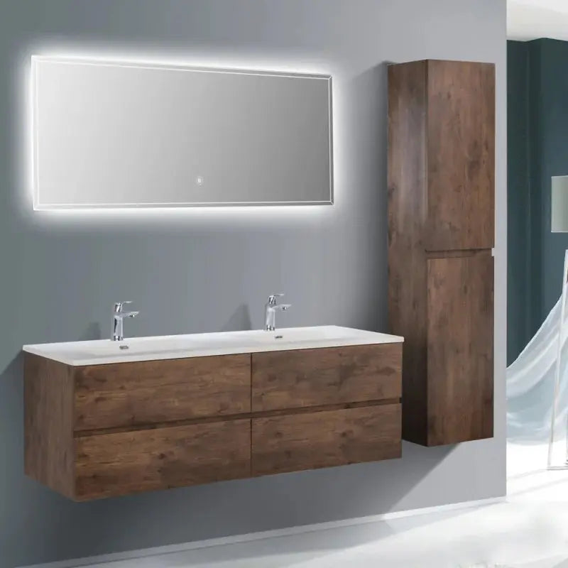 Ensemble Trinité 150 cm | Chêne foncé Carre maison