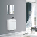 Lave-mains Trinité 40cm | Blanc brillant Carre maison